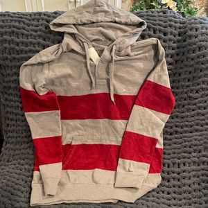 Men’s American Eagle long sleeve polo hoodie.